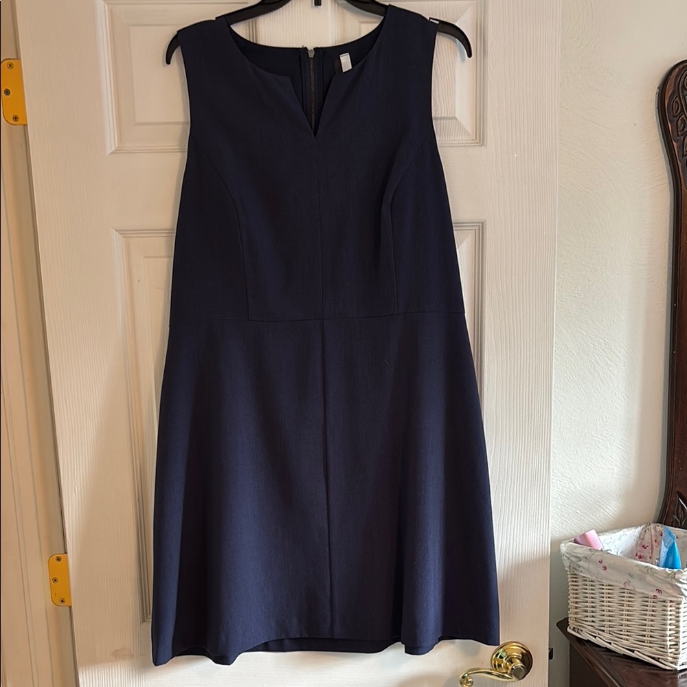 Kensie Blue Sleeveless V-Neck A-Line Mini Dress